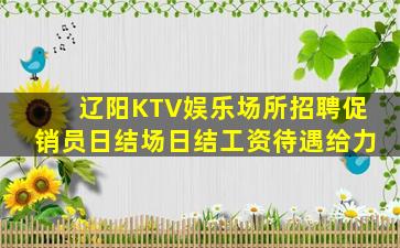 辽阳KTV娱乐场所招聘促销员日结场日结工资待遇给力